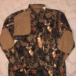 Shooting Button Up Shirt whitetail deer camo